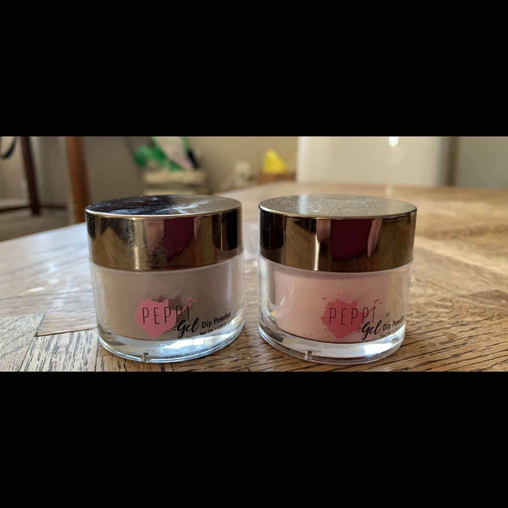 TWO Peppi Gel Nail Dip Colors - Bare in Bali and French Pink